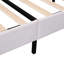 Grand lit plateforme tapissier beige avec tête de lit en velours-1147112917-1147112918