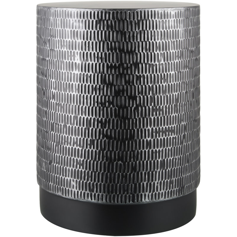 Table de bout Kennemer, Noir / argent
