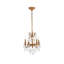 Lustre classique / traditionnel à 4 lumières de style bougie avec détails en cristal Ashmin-20209428