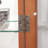 Doors Curio Cabinet With Tempered Glass Doors, Curio Cabinets With Mirrored Back Panel And Adjustable Shelves, Ed Display Cabinet  Home, Office  Bulb Included