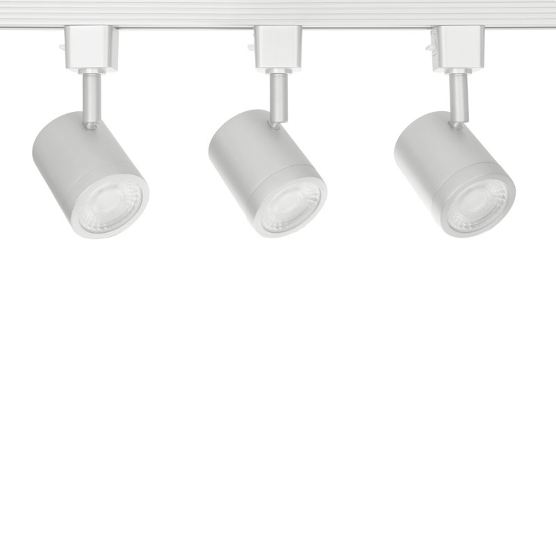 Charge 8010 Led 5-Color Temperature Selectable 3 Light Track Kit, White, White