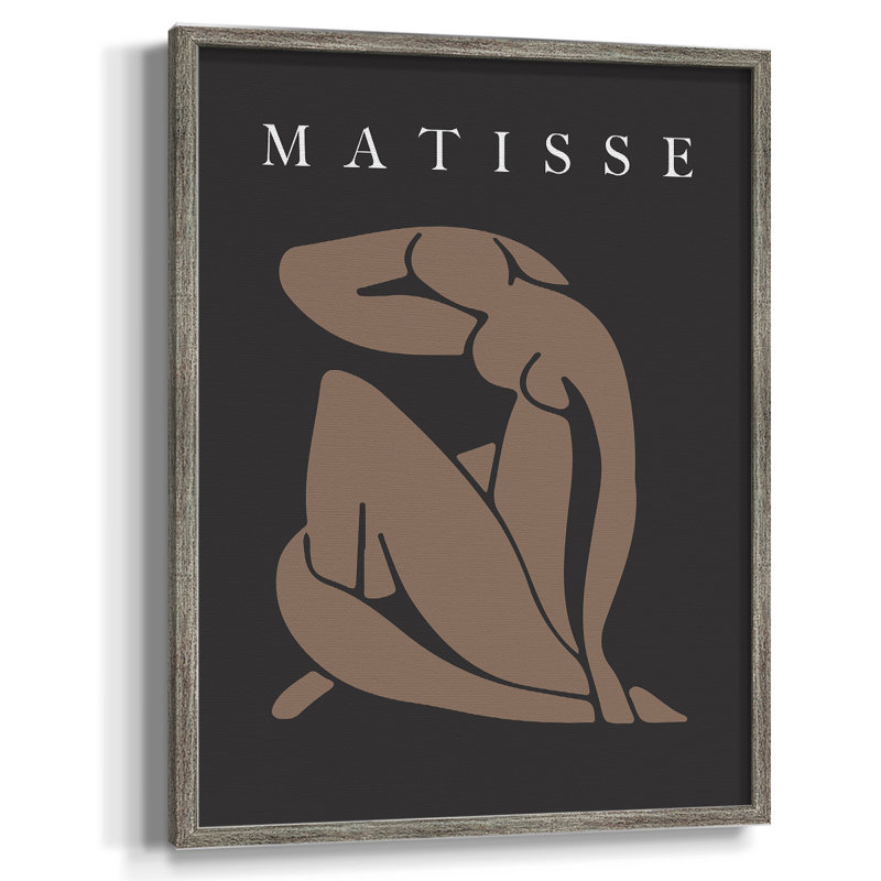 Matisse CECL XXVII, reproduction d'art encadrée - bois massif, H 30 po x l 24 po