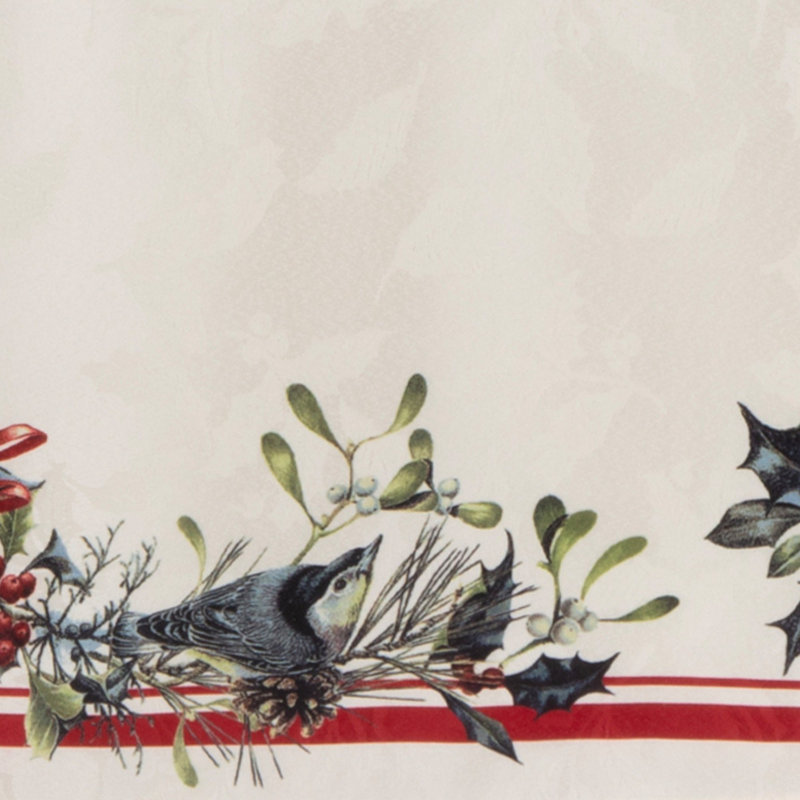Lenox Holiday Winter Greetings Tablecloth, 84" Rectangle