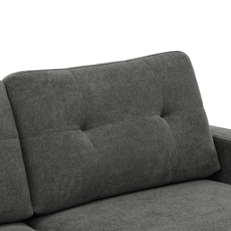 67.7" Mid-Century Modern Tufted Loveseat Sofa