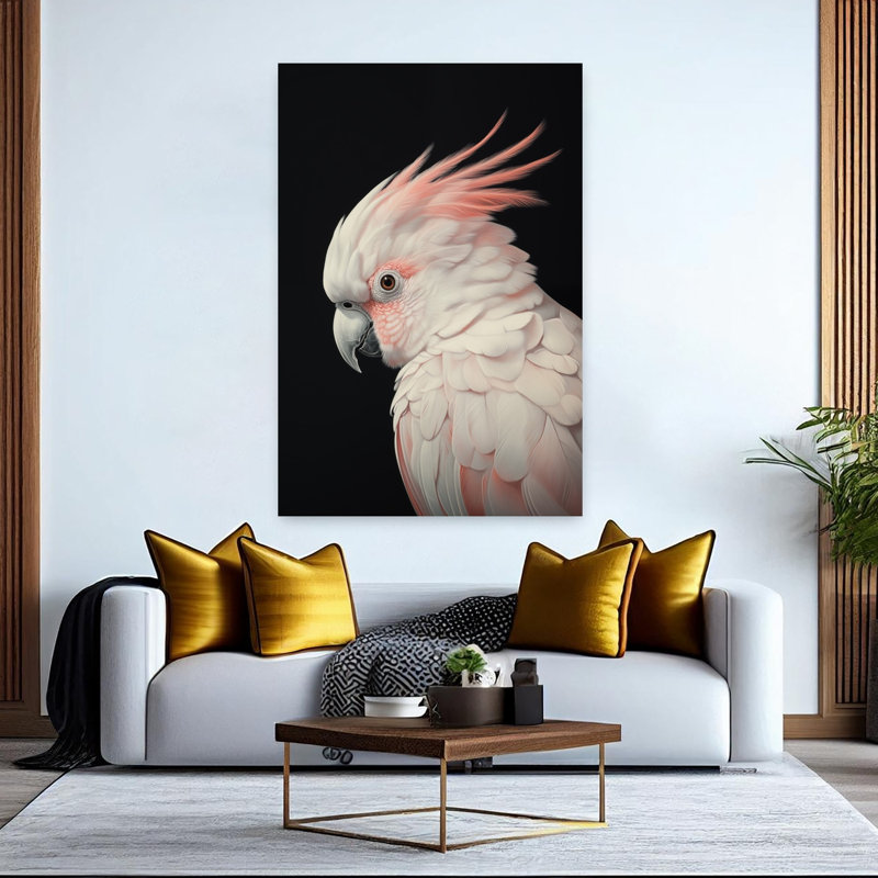 Elegant Pink Cockatoo by Andreas Magnusson - Wrapped Canvas Print, 152.4 cm H x 101.6 cm W