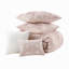Ensemble de couette 5 pièces à imprimé floral jacquard, rose, taille King-136111564