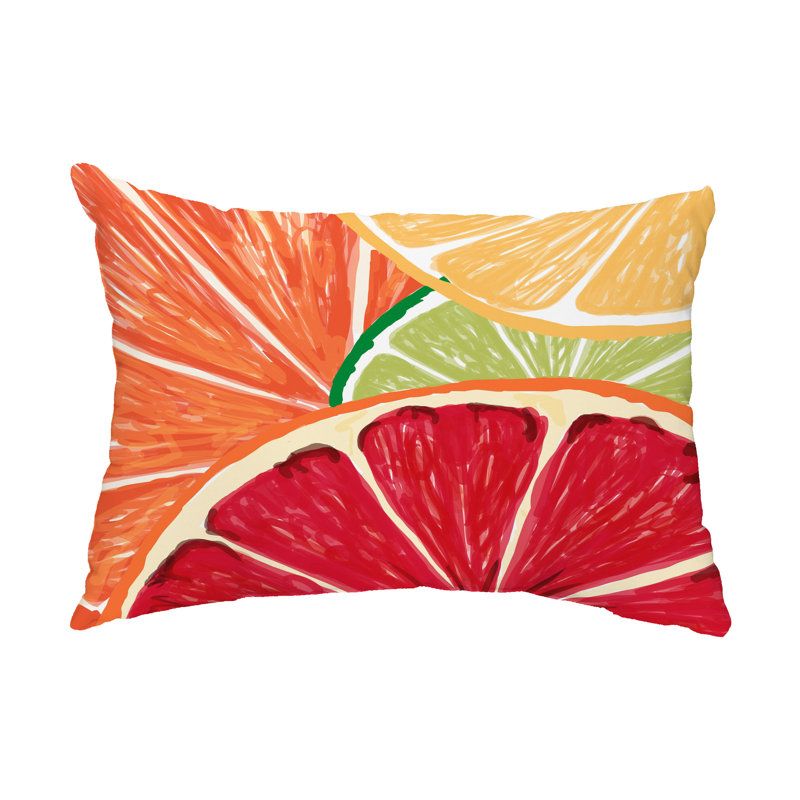 Outdoor Reversible Throw Pillow