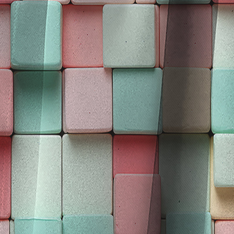 Popart Candyland Blocks II - Rideau à rayures - Rideau occultant à rayures - 1 panneau, L 52 po x L 90 po