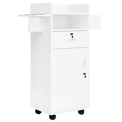 Latyia Salon Station for Hair Stylist,Hair Styling Organizer Equipment with Tool Dryer Holders