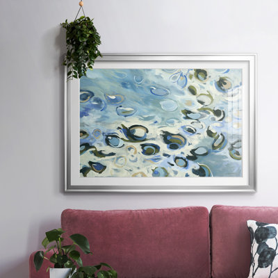 Impression encadrée délavée lavée avec verre biseauté mat et verre