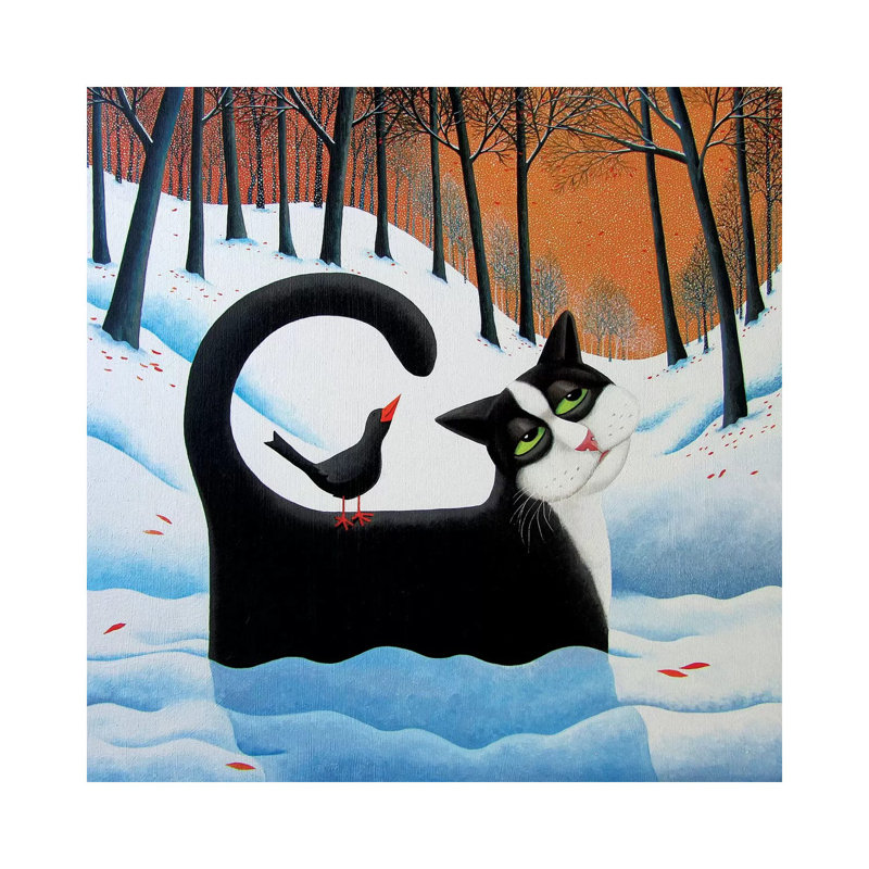 Snow Drifter 1 Piece Painting on Canvas, 66.04cm H x 66.04cm W x 3.81cm D, Wrapped Canvas