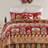 Greenland Home Fashions Gingerbread Lane Red 2-Piece Twin Size Quilt Set 68x88 + 20x26-100660295