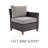 Umeh Wicker Patio Chair with Removable Cushions-82621206