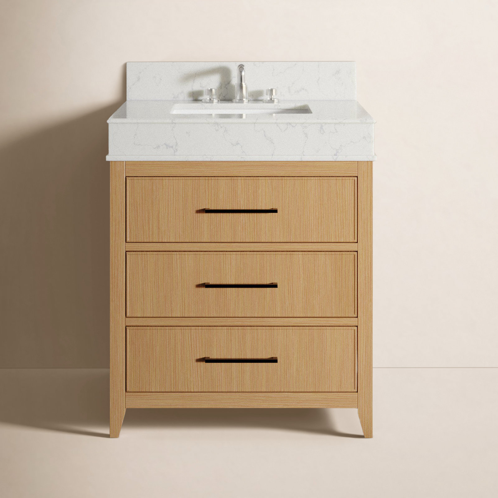 Bayla 30'' Single Bathroom Vanity, Blonde