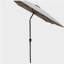 Parasol imperméable d'extérieur 6 x 9 pi avec manivelle et bouton poussoir inclinable sans rabat pour jardin-479960174