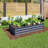 6x3x1ft large Garden Bed, Grey Color Rectangular Galvanized Metal Outdoor Garden Bed, Suitable for Backyard Ground Gardens for Growing Plants, Vegetables and Flowers.