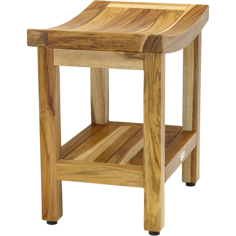 Sumba Shield Teak Shower Bench