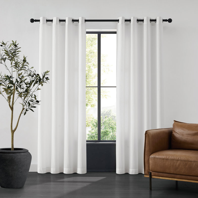 Paire de rideaux avec œillets SHEERBARRIER , Blanc