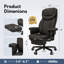 Fauteuil de bureau inclinable avec repose-pieds Big et Tall-1767749093