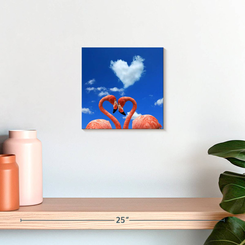 Crowle Flamingo Love In The Air, H 10 po x l 10 po