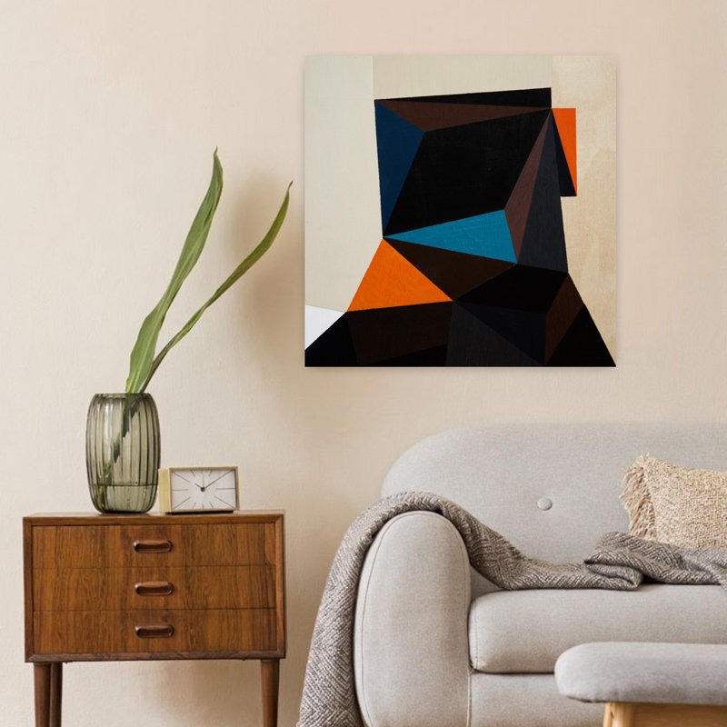 Art contemporain contemporain abstrait, H 24 po x l 24 po