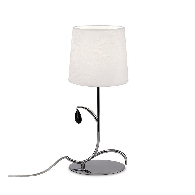 Downridge Metal Table Lamp, Polished Chrome