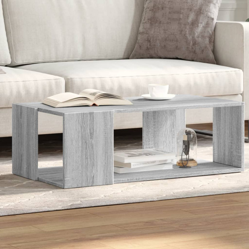 Aleydis Coffee Table Hallway Side Table Desk Accent End Table Engineered Wood, Grey Sonoma, 40 x 40 x 30 cm (L x W x H)