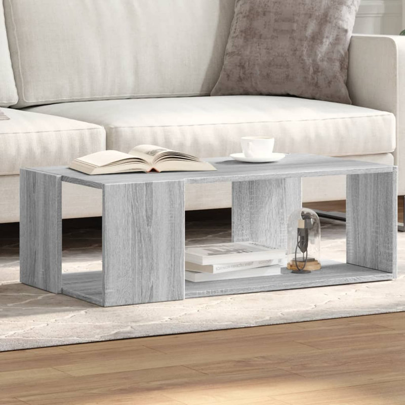 Aleydis Coffee Table Hallway Side Table Desk Accent End Table Engineered Wood, 89.5 x 48 x 30 cm (L x W x H), Concrete Grey