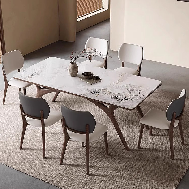 Table rectangulaire style nordique blanc crème, H 29,53 po x L 70,87 po x l 35,43 po