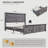 Burlington  Farmhouse King Size Bed Bed Frame with 51" Tall Headboard, Wood Platform Bed Frame-1646245997-1669629088