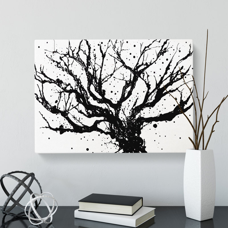 Bare Tree Splash Vol.2 Abstract - Wrapped Canvas Print, 35cm H x 50cm W x 3cm D