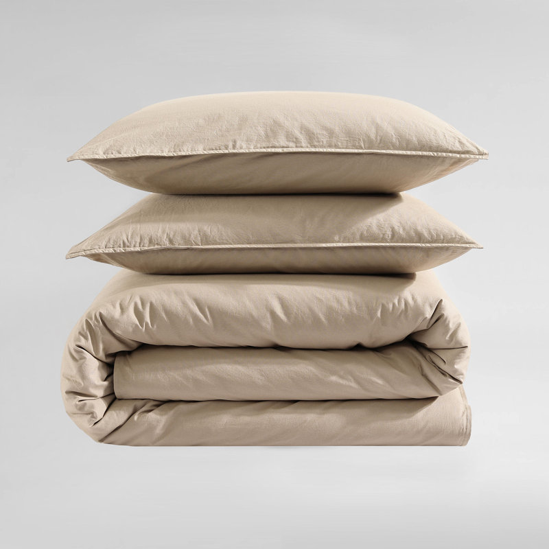 King Camel Brown Organic Cotton Comforter Set