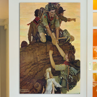 « all units » par norman rockwell, reproduction d’art sur toile tendue
