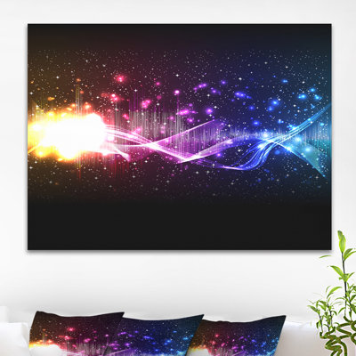 'Music Equalizer Wave' Graphic Art on Wrapped Canvas