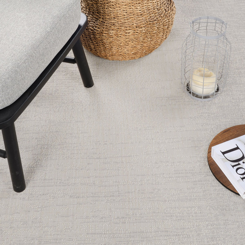 Grey Modern Outdoor Rug, Abstract Stain Resistant Easy to Clean Rug For Patio, Balcony, Decks & Garden