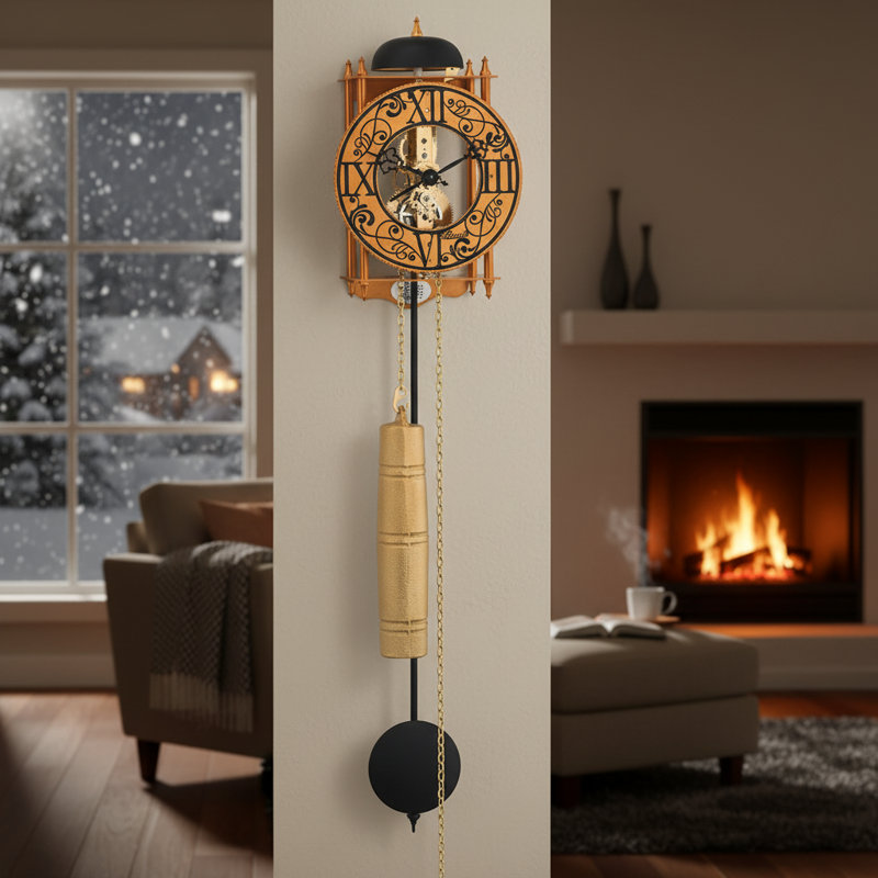  Horloge murale 6 po Hera Strike, Orange
