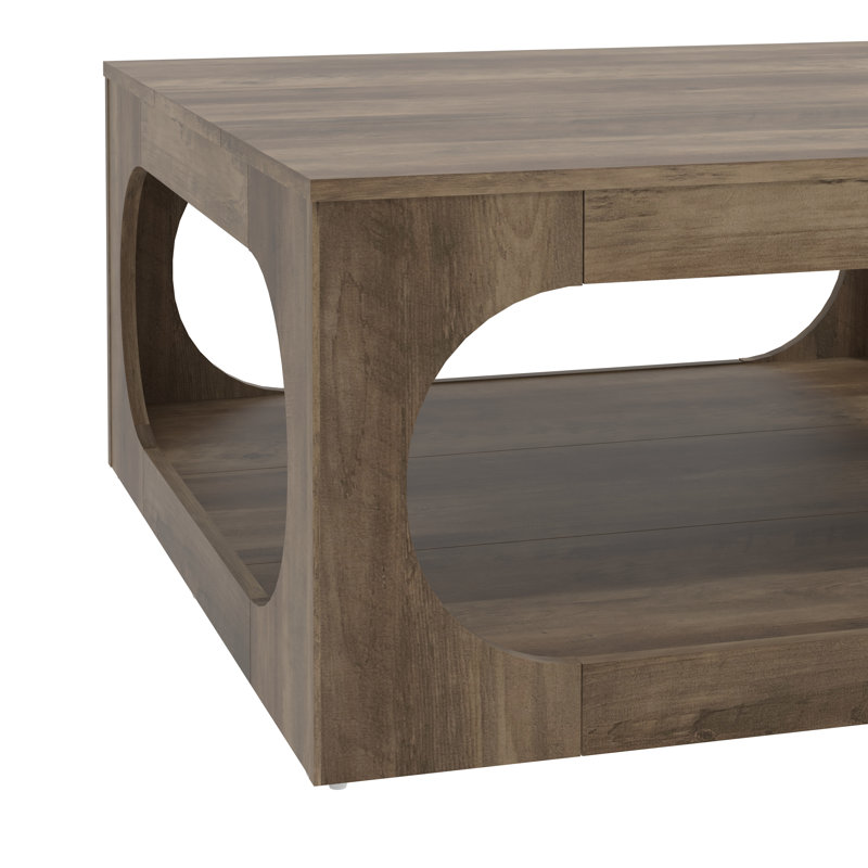 Chingford Transitional Coordinated 2 Piece Living Room Table Set, Knotty Oak