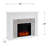 Hebbington Tiled Marble Electric Fireplace