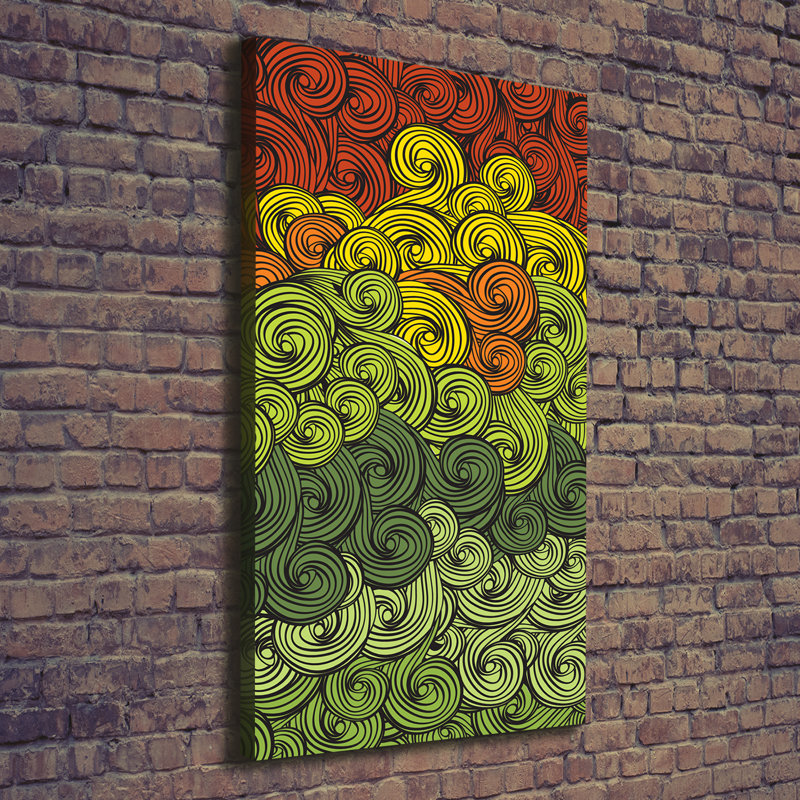 Colourful Waves - Wrapped Canvas Print