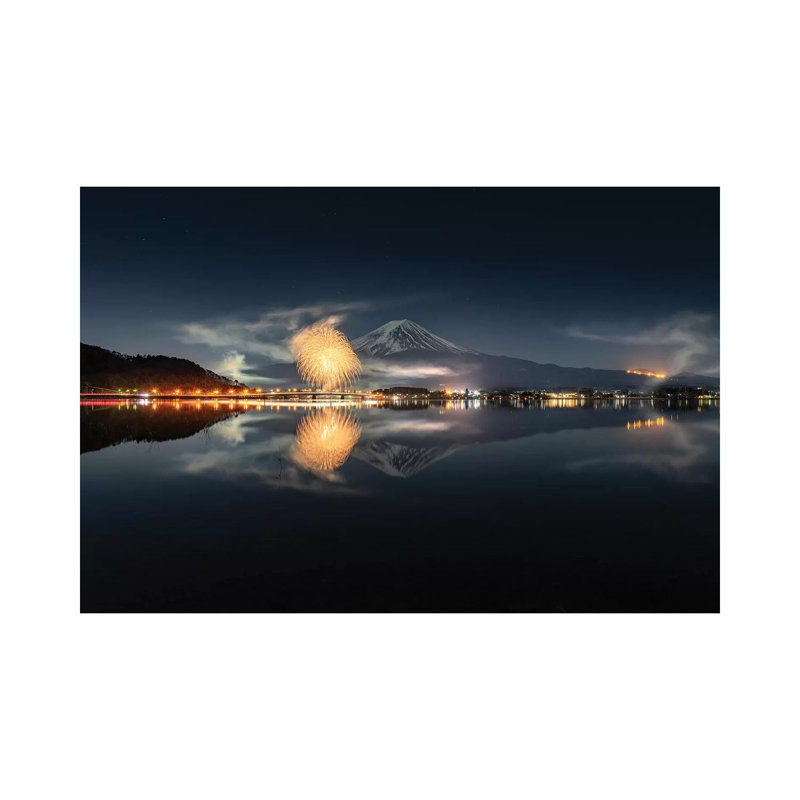Mount Fuji XVIII by Daisuke Uematsu - Print on Canvas, Wrapped Canvas, 20.32cm H x 30.48cm W x 1.91cm D