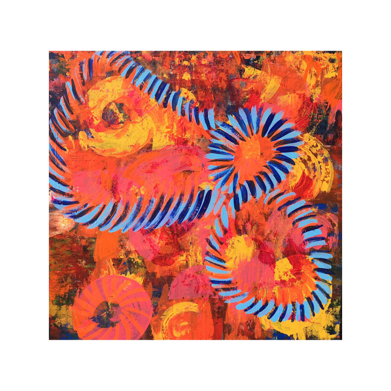 Tissage de souvenirs | Peinture acrylique sur toile | Shelja Garg