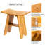 Banc de douche en bambou Najar