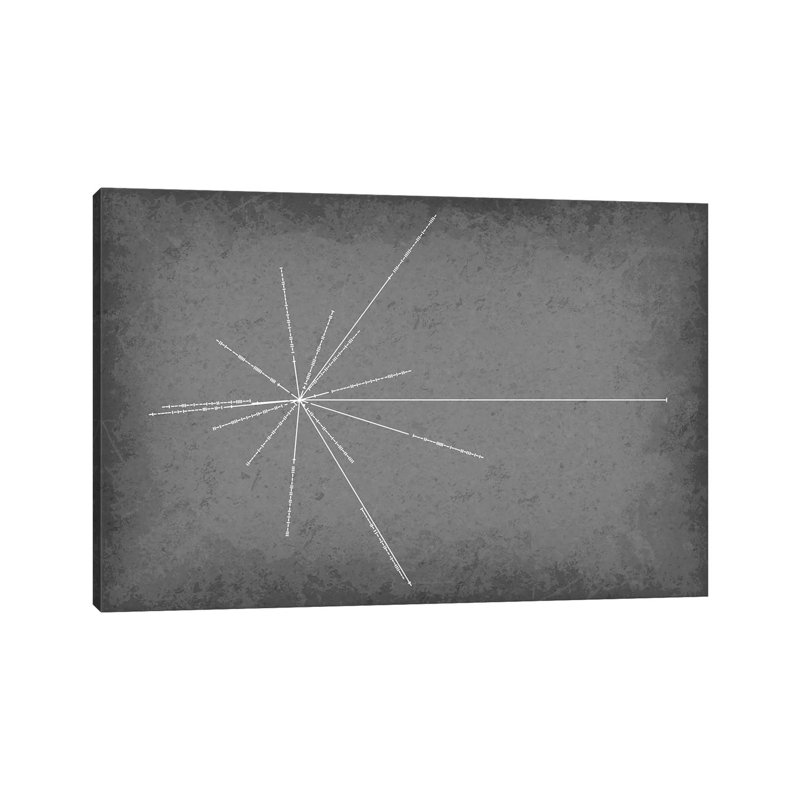 Pulsar Map by GetYourNerdOn - Wrapped Canvas Gallery-Wrapped Canvas Giclée, 20.32 cm H x 30.48 cm W