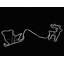 Reindeer with Sleigh Neon Effect Rope Light Silhouette with 90 LEDs-462191136