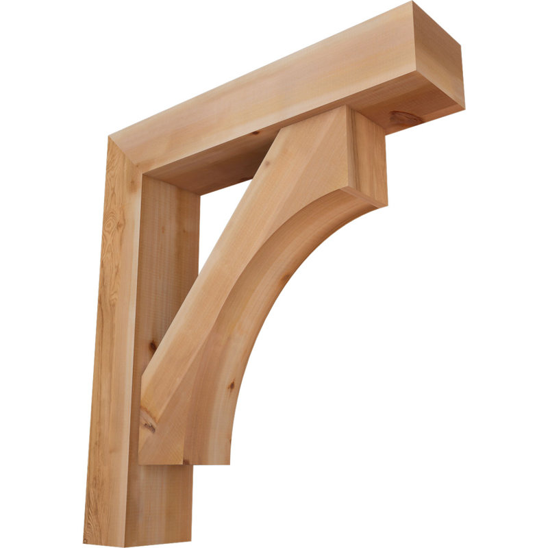 Support Westlake Block avec support décalé, 38 x 34, Cèdre rouge occidental de l 7 1/2 po (lisse)
