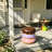 Resin Donut-Shaped Side Table