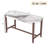 47.5 Inch Faux Marble Finish Bar Dining Table