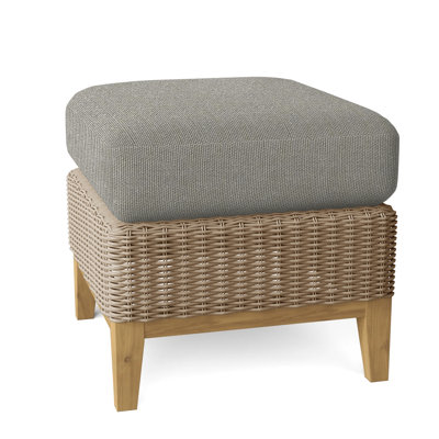 Frances Outdoor Teak Ottoman