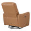 Fauteuil inclinable électrique à bascule pivotant en cuir 33,86 po Geniune-124508198