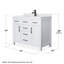 Meuble-lavabo simple autoportant de 42 po avec plateau en marbre Beckett-52605366-52605367-61131900